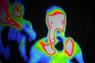 thermal image of a man